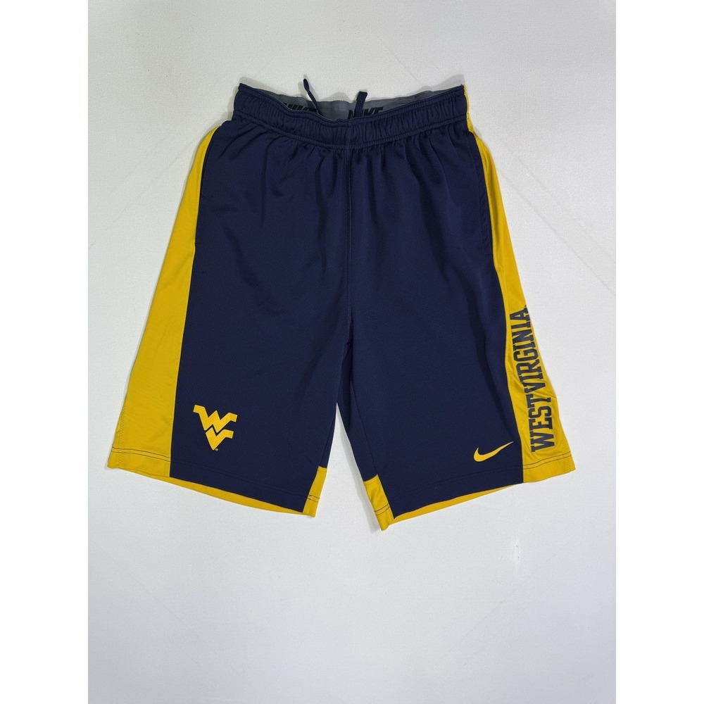 Nike Dri-Fit West Virginia Mountaineers Basketball Athletic Shorts Men's Small